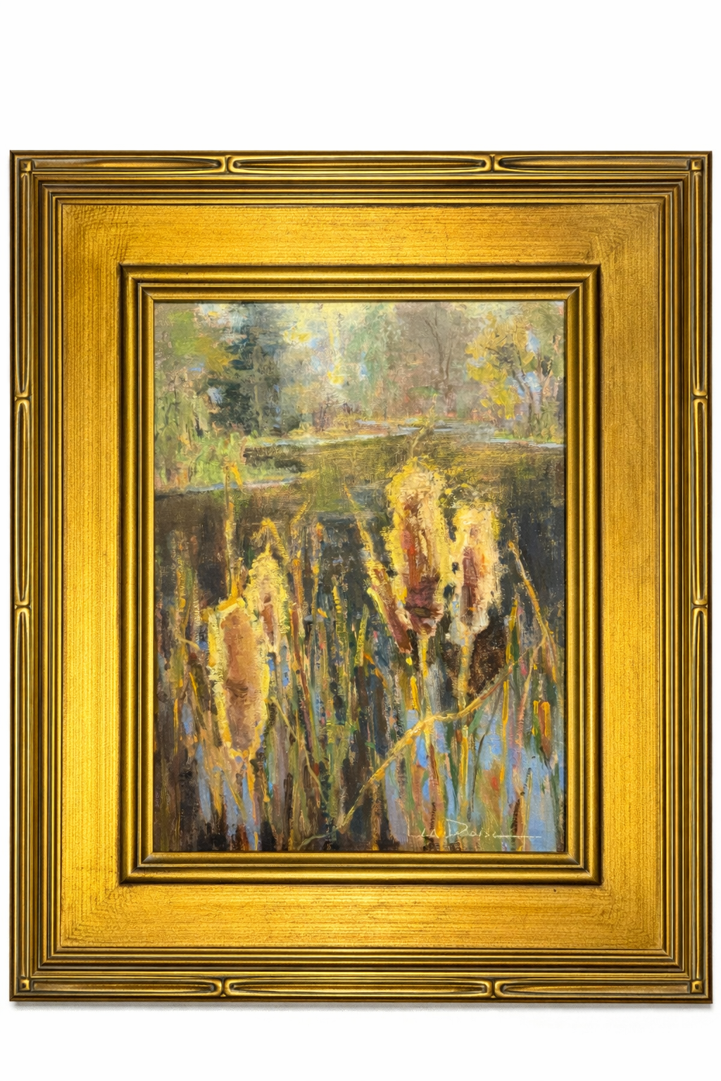 Cattails By The Pond