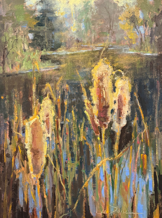 Cattails By The Pond